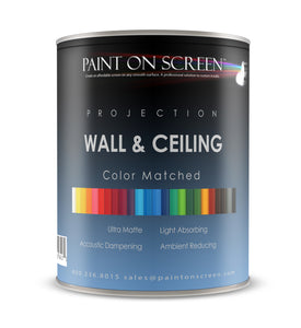 Wall and Ceiling Color Matched Ambient Light Rejecting Acoustic Dampening